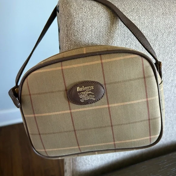 Burberrys House Check Nova Check Vintage HandBag EXCELLENT CONDITION 5.51x7.9” - Picture 1 of 8